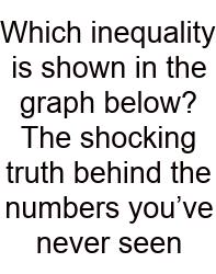 Which Inequality Is Shown In The Graph Below? The Shocking Truth Behind The Numbers You’ve Never Seen